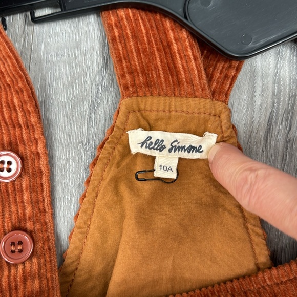 Hello Simone corduroy overalls, girls 10 - Picture 7 of 7